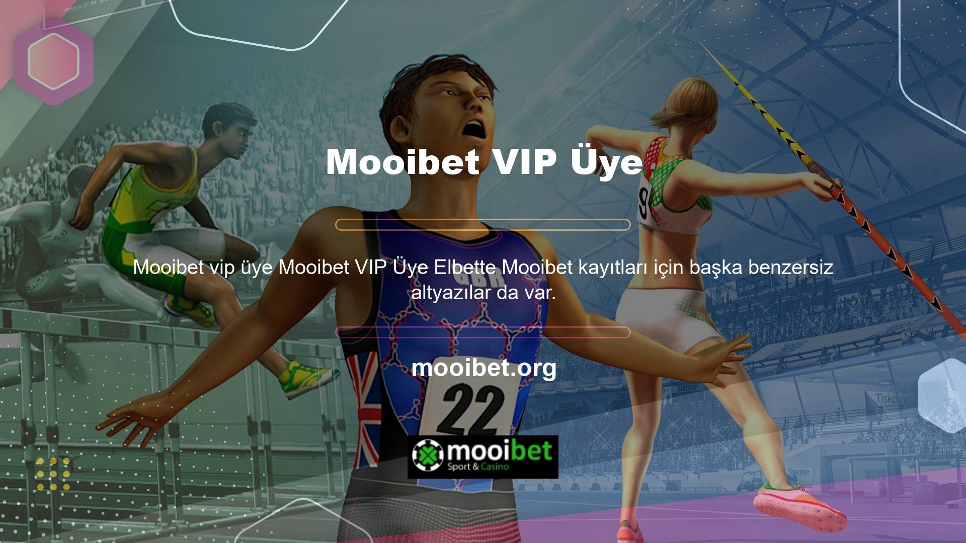Normal kayıt işleminin yanı sıra kullanıcılar Mooibet VIP üye de olabiliyorlar ve diğer casino sitelerinde de örnekler mevcut